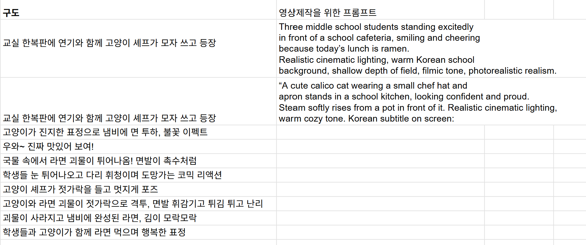 고양이 쉐프 시그니처 2